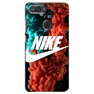 Чехол для Xiaomi Mi 8 Lite - с принтом Найк (AlphaPrint) (Дымчатый найк)