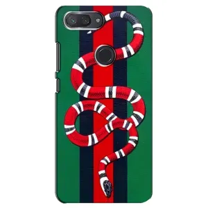 Чехлы ГУЧЧИ для Сяоми Ми 8 Лайт (AlphaPrint) (Gucci змия)