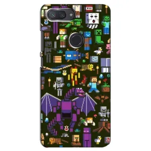 Чехол Майнкрафт на Xiaomi Mi 8 Lite (AlphaPrint) Minecraft (Коллаж Майнкрафт)