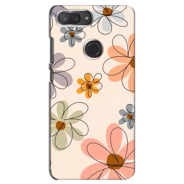 Чохол з принтом «Кольорові квіти» для Xiaomi Mi 8 Lite