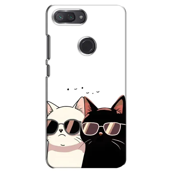 Чохол з принтом «Коти в окулярах» для Xiaomi Mi 8 Lite