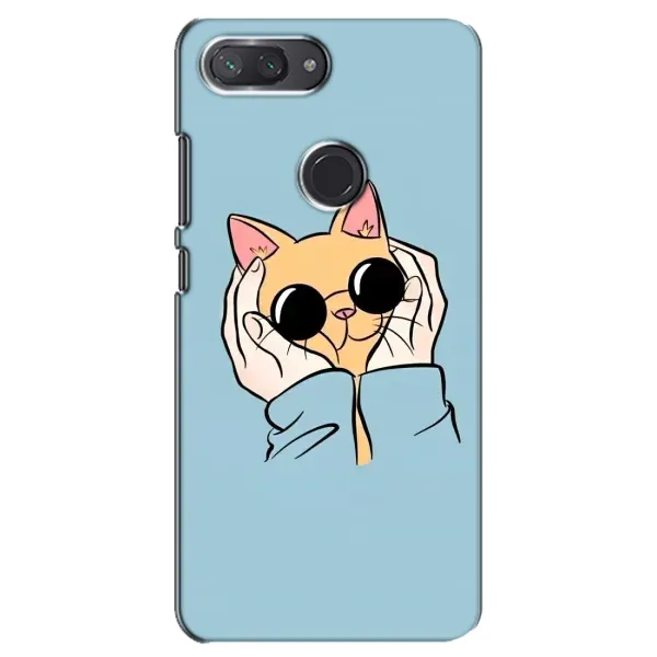 Чехол с принтом «Котик в очках» для Xiaomi Mi 8 Lite