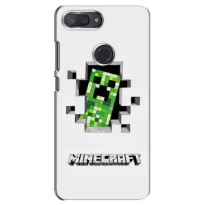 Чехол Майнкрафт на Xiaomi Mi 8 Lite (AlphaPrint) Minecraft (крипер Майнкрафт)