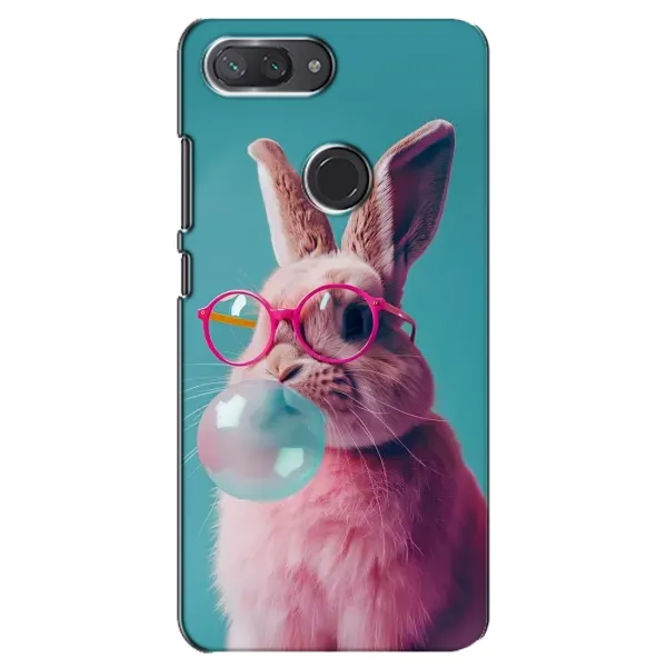 Чохол з принтом «Кролик в окулярах» для Xiaomi Mi 8 Lite