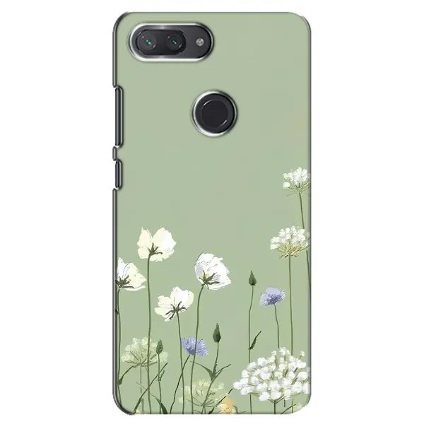 Чохол з принтом «Квіти на зеленому» для Xiaomi Mi 8 Lite
