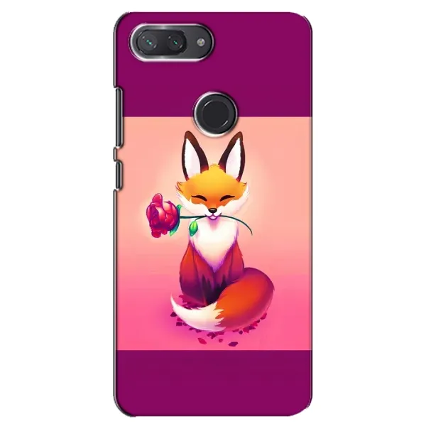 Чехол с принтом «Лисичка с розочкой» для Xiaomi Mi 8 Lite