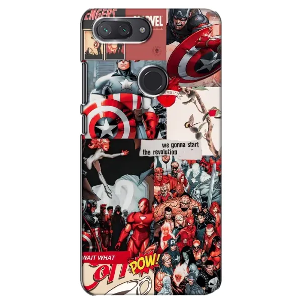 Чохол з принтом «Марвел Комикс» для Xiaomi Mi 8 Lite