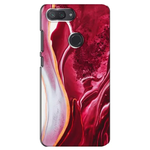 Чохол з принтом «Мрамор червоний» для Xiaomi Mi 8 Lite