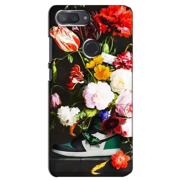 Чехол с принтом «Nike цветы» для Xiaomi Mi 8 Lite