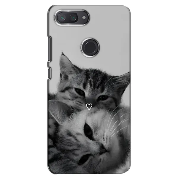 Чохол з принтом «Пара котів» для Xiaomi Mi 8 Lite