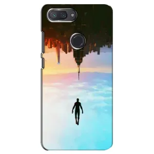 Чехол с человеком пауком для Xiaomi Mi 8 Lite - (AlphaPrint) (Паук человек)