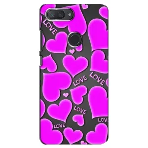 Чехлы для любимой на Сяоми Ми 8 Лайт (VPrint) (Pink hearts)