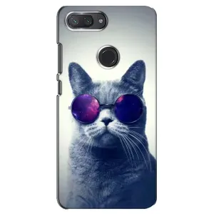 Чехол с принтом для Xiaomi Mi 8 Lite (AlphaPrint) Модные коты (Стильный кот)