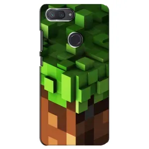 Чехол Майнкрафт на Xiaomi Mi 8 Lite (AlphaPrint) Minecraft (текстура Майнкрафт)