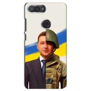 Чехол для Xiaomi Mi 8 Lite (AlphaPrint - с принтом Зеленского) (Зеленский солдат)