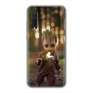 Чехол МАРВЕЛ для Ксяоми Ми 9 Лайт (AlphaPrint) (I am Groot)