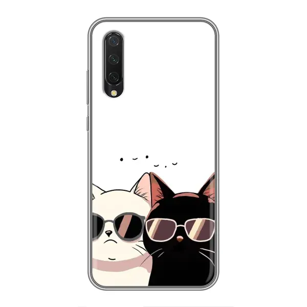 Чохол з принтом «Коти в окулярах» для Xiaomi Mi 9 Lite