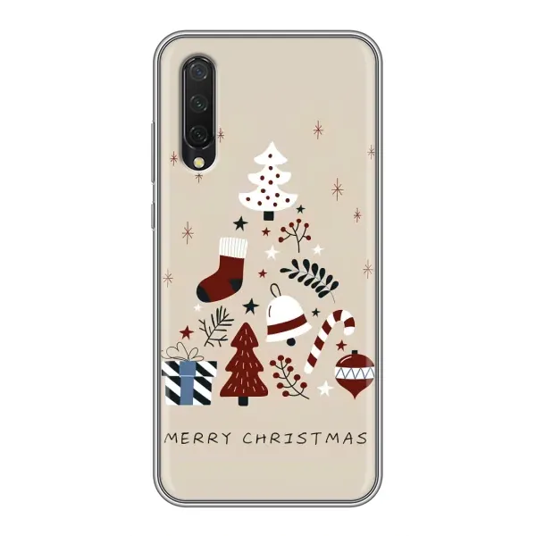 Чохол з принтом «Merry Christmas» для Xiaomi Mi 9 Lite