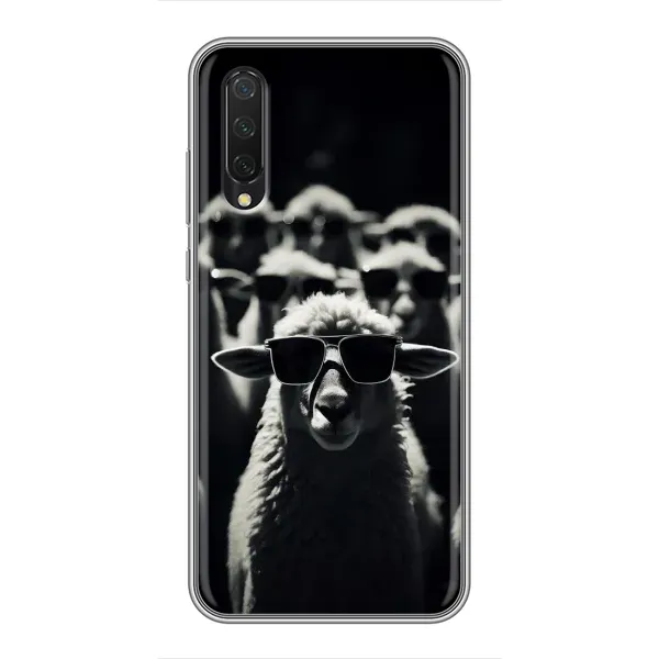 Чохол з принтом «Овечка в окулярах» для Xiaomi Mi 9 Lite