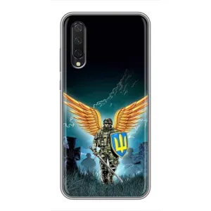 Чехлы с картинкой ЗСУ для Xiaomi Mi 9 Lite (AlphaPrint) (Солдат ЗСУ)