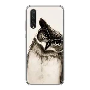 Чехол с птицами на Xiaomi Mi 9 Lite (VPrint) (Сова)