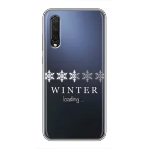 Зимние Чехлы для Ксяоми Ми 9 Лайт - прозрачный фон (Winter loading)