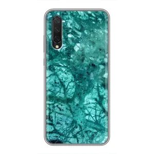 Мраморный чехол на Xiaomi Mi 9 Lite (VPrint) (Зеленый мрамор)