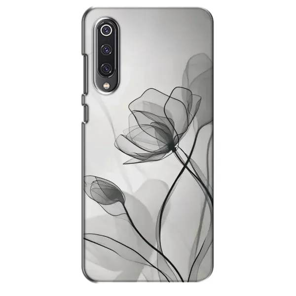 Чохол з принтом «Чорні квіти» для Xiaomi Mi 9 SE Чохол з принтом «Чорні квіти» для Xiaomi Mi 9 SE