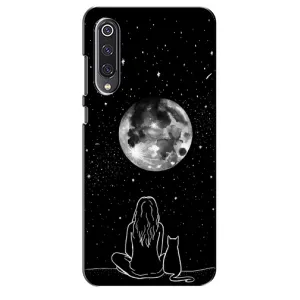 Чохол з малюнком кіт на Xiaomi Mi 9 SE (Дівчина з котом)