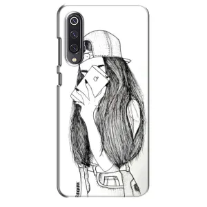 Чохол з друком для Xiaomi Mi 9 SE - (Мода) (AlphaPrint) (Фото дівчини)