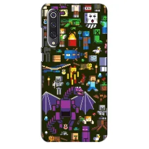 Чохол Майнкрафт на Xiaomi Mi 9 SE (AlphaPrint) Minecraft (Колаж Майнкрафт)