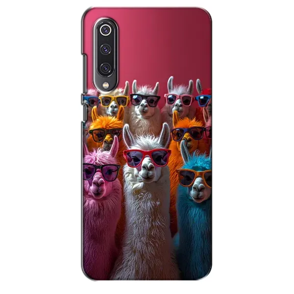 Чехол с принтом «Ламы в очках» для Xiaomi Mi 9 SE