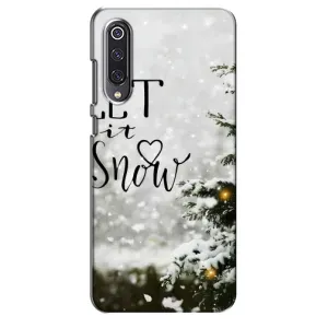 Новорічні, Святкові Чохли для Xiaomi Mi 9 SE - 2024 год (Let it snow)