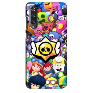 Чехол для Xiaomi Mi 9 SE Бравл Старс (VPrint) (Лого Brawl Stars)