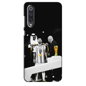 Чехлы для Xiaomi Mi 9 SE (Leo чемпион) (AlphaPrint) (Месси в накидке)