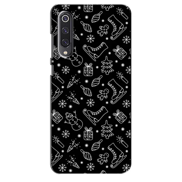 Чохол з принтом «Новорічний фон» для Xiaomi Mi 9 SE