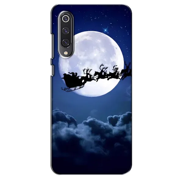 Чохол з принтом «Санта - місяць» для Xiaomi Mi 9 SE