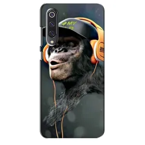 Чохол з Мавпами Xiaomi Mi 9 SE - (AlphaPrint) (В навушниках)