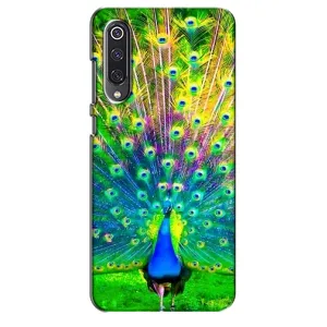 Чохол з пташками на Xiaomi Mi 9 SE (VPrint) (Яскравий Павлин)