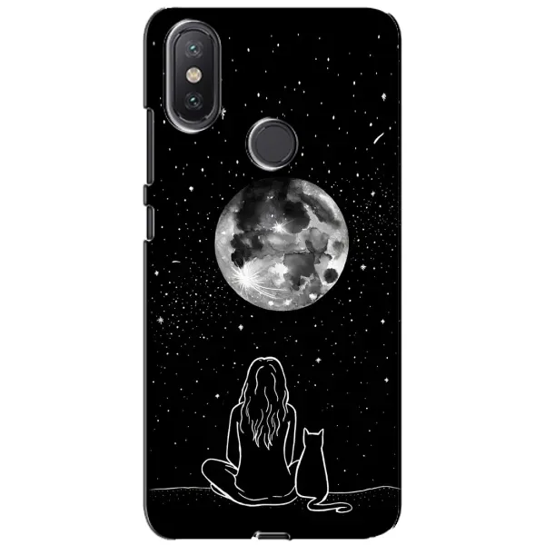 Чохол з принтом «Дівчина з котом» для Xiaomi Mi A2 Lite Чохол з принтом «Дівчина з котом» для Xiaomi Mi A2 Lite