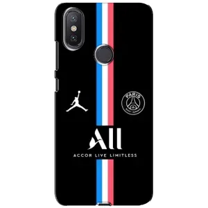 Чохли PSG для Xiaomi Mi A2 Lite (AlphaPrint) (футболка ПСЖ)