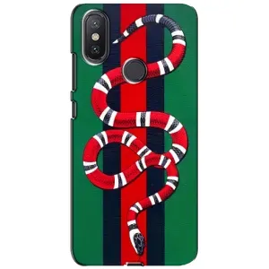 Чехлы ГУЧЧИ для Ксиаоми Ми А2 Лайт (AlphaPrint) (Gucci змия)