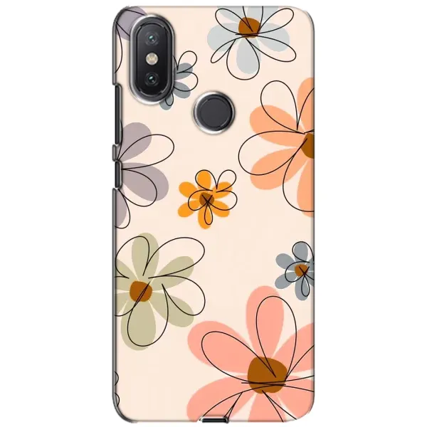 Чехол с принтом «Разноцветные цветы» для Xiaomi Mi A2 Lite