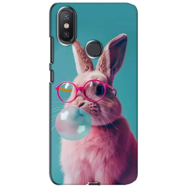 Чохол з принтом «Кролик в окулярах» для Xiaomi Mi A2 Lite