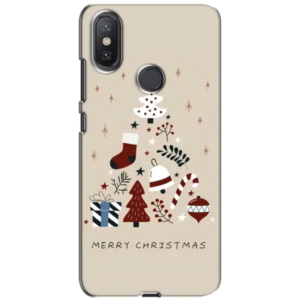 Чохол з принтом «Merry Christmas» для Xiaomi Mi A2 Lite