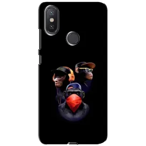 Чохол з Мавпами Xiaomi Mi A2 Lite - (AlphaPrint) (Три мавпи)