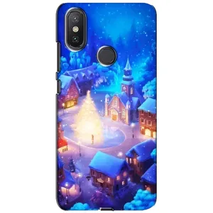 Різдвяні Чохли для Xiaomi Mi A2 Lite (VPrint) (Різдвяне місто)
