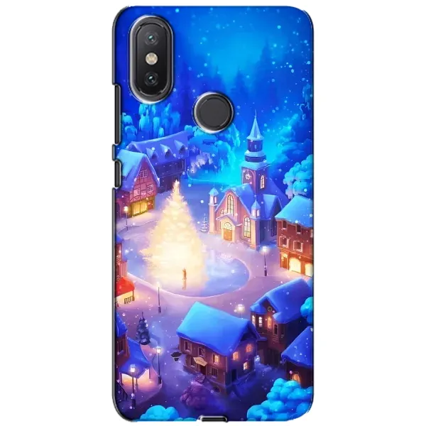 Чохол з принтом «Різдвяне місто» для Xiaomi Mi A2 Lite