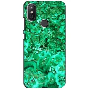 Мраморний чехол на Xiaomi Mi A2 Lite (VPrint) (Салатовий Мрамор)