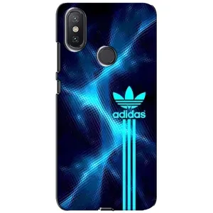 Чохли Адидас для Xiaomi Mi A2 Lite (AlphaPrint) (Синій Адідас)